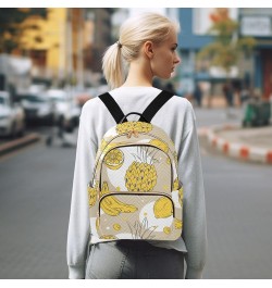 Peach Fruit Pattern Women's Backpack Wallet Casual Small Backpack Fashion Women's Travel Bag School Backpack Color120 Small $...