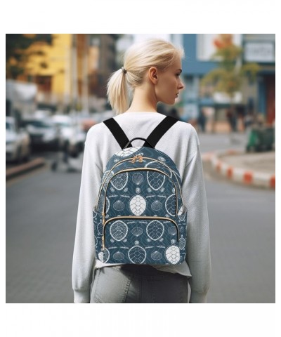 Ocean Women Backpack Ethnic Sea Turtle Seashell Anti-Theft Travel Backpack with Luggage Belt Lightweight Handbag Lady Purse R...