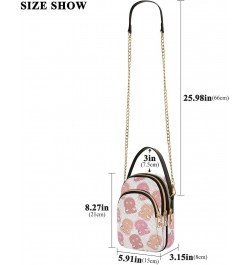 Kawaii Jellyfish Crossbody Bags for Women Quilted Shoulder Bag Handbag with Chain Strap Marine Theme Trendy Cross Body Cell P...