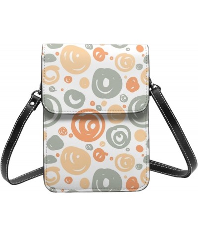 Womens Crossbody Bags Fruit Pattern Phone Bag Wallet Purses Adjustable Strap Colored Circle Pattern (3) $13.74 Crossbody Bags