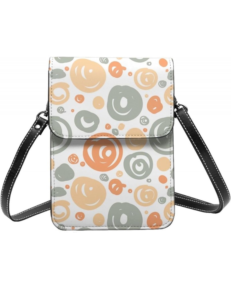 Womens Crossbody Bags Fruit Pattern Phone Bag Wallet Purses Adjustable Strap Colored Circle Pattern (3) $13.74 Crossbody Bags