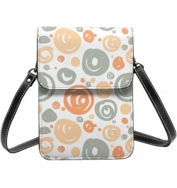 Womens Crossbody Bags Fruit Pattern Phone Bag Wallet Purses Adjustable Strap Colored Circle Pattern (3) $13.74 Crossbody Bags