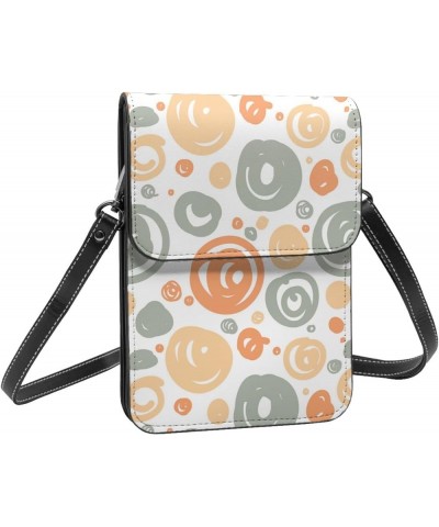 Womens Crossbody Bags Fruit Pattern Phone Bag Wallet Purses Adjustable Strap Colored Circle Pattern (3) $13.74 Crossbody Bags