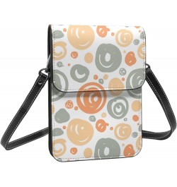 Womens Crossbody Bags Fruit Pattern Phone Bag Wallet Purses Adjustable Strap Colored Circle Pattern (3) $13.74 Crossbody Bags