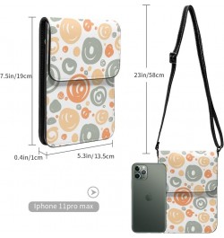 Womens Crossbody Bags Fruit Pattern Phone Bag Wallet Purses Adjustable Strap Colored Circle Pattern (3) $13.74 Crossbody Bags