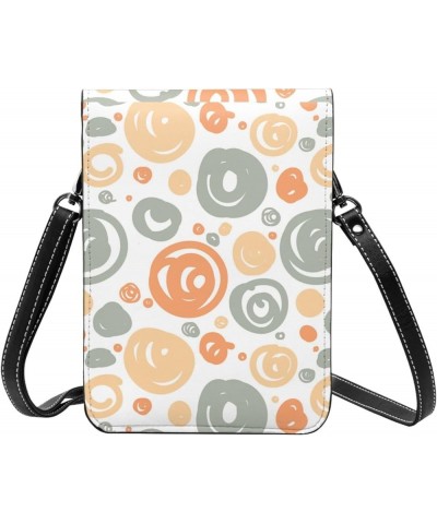 Womens Crossbody Bags Fruit Pattern Phone Bag Wallet Purses Adjustable Strap Colored Circle Pattern (3) $13.74 Crossbody Bags