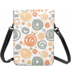 Womens Crossbody Bags Fruit Pattern Phone Bag Wallet Purses Adjustable Strap Colored Circle Pattern (3) $13.74 Crossbody Bags