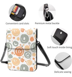 Womens Crossbody Bags Fruit Pattern Phone Bag Wallet Purses Adjustable Strap Colored Circle Pattern (3) $13.74 Crossbody Bags