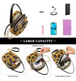 Funny Black Cat Small Crossbody Bags for Women Cell Phone Shoulder Purse Handbags Wallet 21216560 $12.42 Crossbody Bags