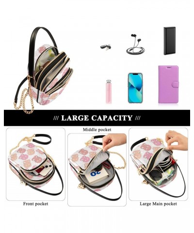 Kawaii Jellyfish Crossbody Bags for Women Quilted Shoulder Bag Handbag with Chain Strap Marine Theme Trendy Cross Body Cell P...