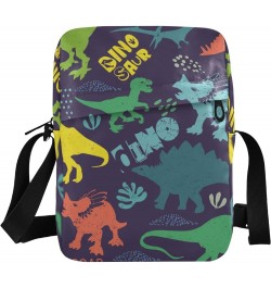 Unisex Crossbody Bag, Cute Dinosaur Durable Sling Side Shoulder bags for men women, One Size Cute Dinosaur $12.71 Crossbody Bags