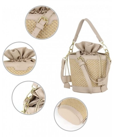 Van Caro Handwoven Cotton Straw Shoulder Bag Crochet Tassel Beach Bohemian Purse for Women 6933 Khaki $12.95 Shoulder Bags