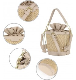 Van Caro Handwoven Cotton Straw Shoulder Bag Crochet Tassel Beach Bohemian Purse for Women 6933 Khaki $12.95 Shoulder Bags