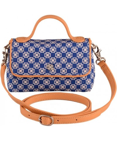 AFTER 5 COLLECTION Audrey Cross Body/Clutch Handbag Canvas Bright White / Sapphire $39.96 Clutches