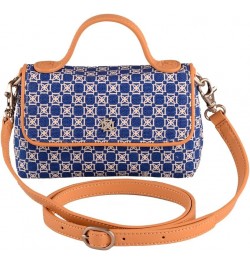 AFTER 5 COLLECTION Audrey Cross Body/Clutch Handbag Canvas Bright White / Sapphire $39.96 Clutches