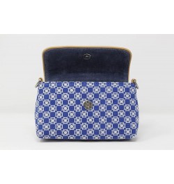 AFTER 5 COLLECTION Audrey Cross Body/Clutch Handbag Canvas Bright White / Sapphire $39.96 Clutches