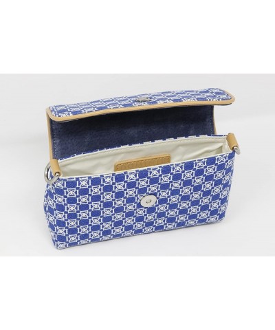 AFTER 5 COLLECTION Audrey Cross Body/Clutch Handbag Canvas Bright White / Sapphire $39.96 Clutches