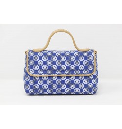 AFTER 5 COLLECTION Audrey Cross Body/Clutch Handbag Canvas Bright White / Sapphire $39.96 Clutches