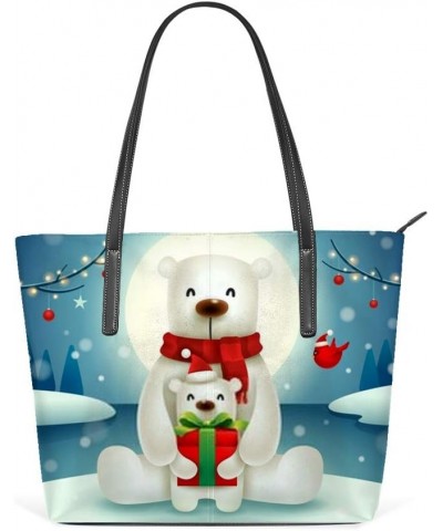 Women Handbag Microfiber Leather Large capacity money bag 40 x 29 x 9cm ﻿Merry Christmas $21.15 Shoulder Bags