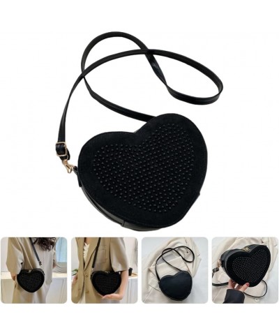 Crossbody Bag Bling Purse Heart Shaped Shoulder Bag Fashionable Women Crossbody Bag $15.55 Totes