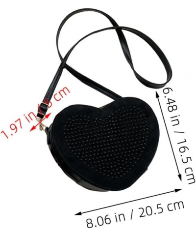 Crossbody Bag Bling Purse Heart Shaped Shoulder Bag Fashionable Women Crossbody Bag $15.55 Totes