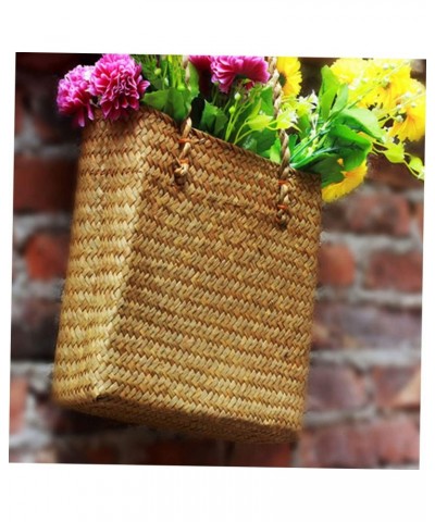 2pcs Knit Tote Bag Straw Travel Beach Bag Women Straw Bag Yellow Handbag Book Tote Bag for Women Travel Tote Bag for Women Pu...