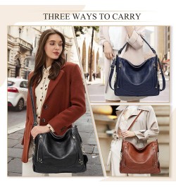 Hobo Bags for Women,Large Ladies Purses and Handbags Vegan Leather Shoulder Bags Fashion Satchel Bag Tote Bags Blue $21.44 Totes