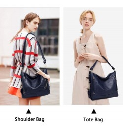 Hobo Bags for Women,Large Ladies Purses and Handbags Vegan Leather Shoulder Bags Fashion Satchel Bag Tote Bags Blue $21.44 Totes