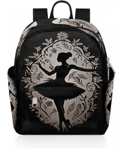 Ballet Theme Small Backpack for Women Ladies Mini Backpack Travel Casual Backpack Purse Satchel Daypack $23.64 Backpacks