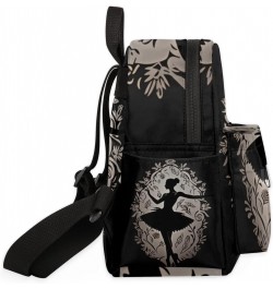 Ballet Theme Small Backpack for Women Ladies Mini Backpack Travel Casual Backpack Purse Satchel Daypack $23.64 Backpacks