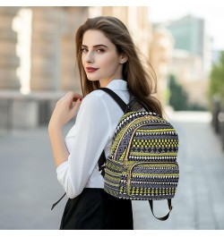 Tribal Ethnic Stripes Bohemian Colorful Backpack Purse for Women, Anti Theft Backpack Lightweight Small Travel Backpack Shoul...