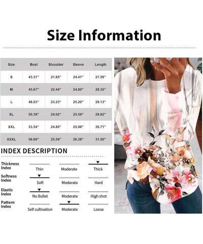 Womens Tops Dressy Casual Long Sleeve Printing Sweatshirts Round Neck Casual Loose T Shirt Comfy Dressy Outfits 5-sky Blue $7...