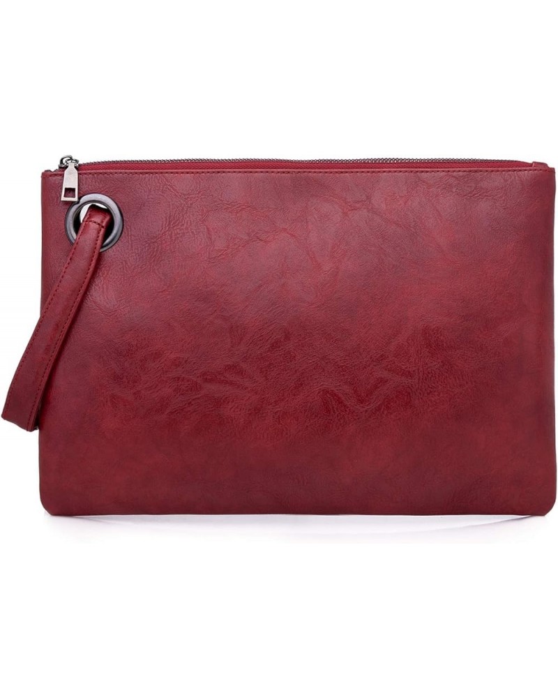 Fashionable PU Clutches for Women Girls Red $19.38 Clutches