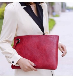 Fashionable PU Clutches for Women Girls Red $19.38 Clutches