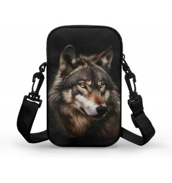 Tongluoye Small Crossbody Bag for Women Cell Phone Purse for Men Over Shoulder Bags Cool Wolf $12.75 Crossbody Bags