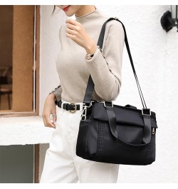 Waterproof Nylon Handbag for Women Multi-pocket Tote Purse Casual Shoulder Bag Roomy Crossbody Bag Top Handle Satchel Black $...