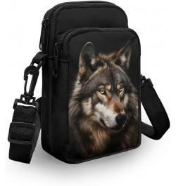 Tongluoye Small Crossbody Bag for Women Cell Phone Purse for Men Over Shoulder Bags Cool Wolf $12.75 Crossbody Bags