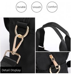 Waterproof Nylon Handbag for Women Multi-pocket Tote Purse Casual Shoulder Bag Roomy Crossbody Bag Top Handle Satchel Black $...