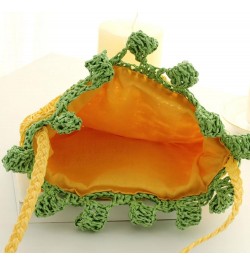 Handbag Cute Straw Crossbody Bag Weave Outdoor Shoulder Bag Mini Phone Purse Pineapple $9.99 Totes