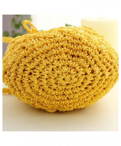 Handbag Cute Straw Crossbody Bag Weave Outdoor Shoulder Bag Mini Phone Purse Pineapple $9.99 Totes