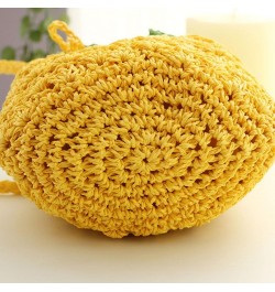 Handbag Cute Straw Crossbody Bag Weave Outdoor Shoulder Bag Mini Phone Purse Pineapple $9.99 Totes