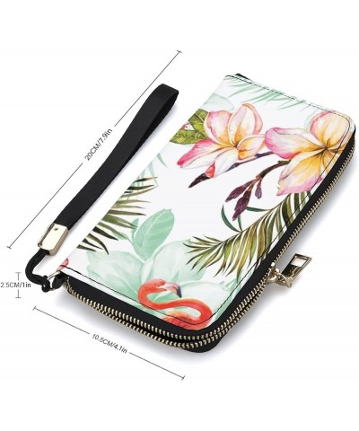 Long Clutch Wallet, Long Handbag with Wristlet Strap, PU Leather Zip Purse Multi 1 $19.03 Wristlets