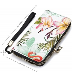 Long Clutch Wallet, Long Handbag with Wristlet Strap, PU Leather Zip Purse Multi 1 $19.03 Wristlets