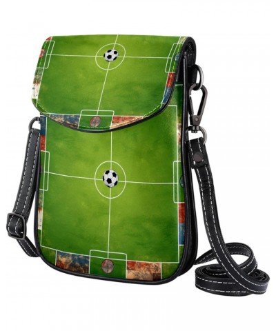 Crossbody Bags for Women,Crossbody Bag Men,Small Sling Bag,Flagfootball Field,Crossbody Purse $12.13 Crossbody Bags