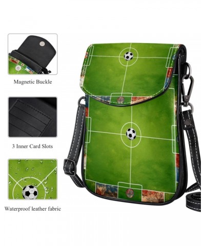 Crossbody Bags for Women,Crossbody Bag Men,Small Sling Bag,Flagfootball Field,Crossbody Purse $12.13 Crossbody Bags