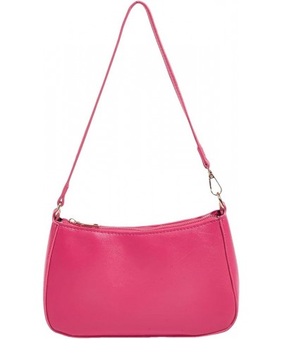 Women's Shoulder Bag Removable Straps Hobo Bag Shoulder Bags Tote Handbags Hot Pink $9.66 Totes