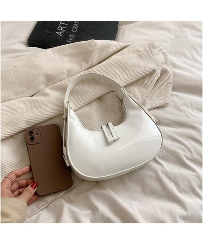 Women PU Evening Handbag Patent Leather Handbag Fashion Candy Color Shoulder Bag Crossbody A-red $13.10 Evening Bags