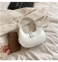 Women PU Evening Handbag Patent Leather Handbag Fashion Candy Color Shoulder Bag Crossbody A-red $13.10 Evening Bags