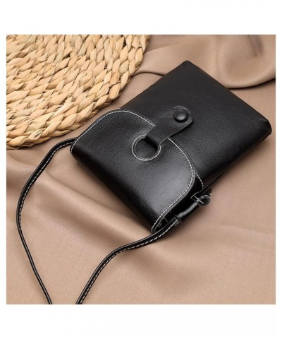 Fashion Leather Womens Bags Messenger Bag Women Hangbags Purse Girls Bag Genuine Leather Small Phone Bag (Color : Brown, Size...