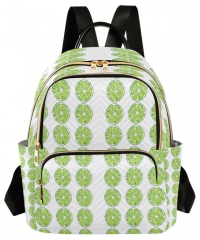 Green Lemon Women Backpack Purse Travel Daypack Shoulder Bag $14.00 Backpacks